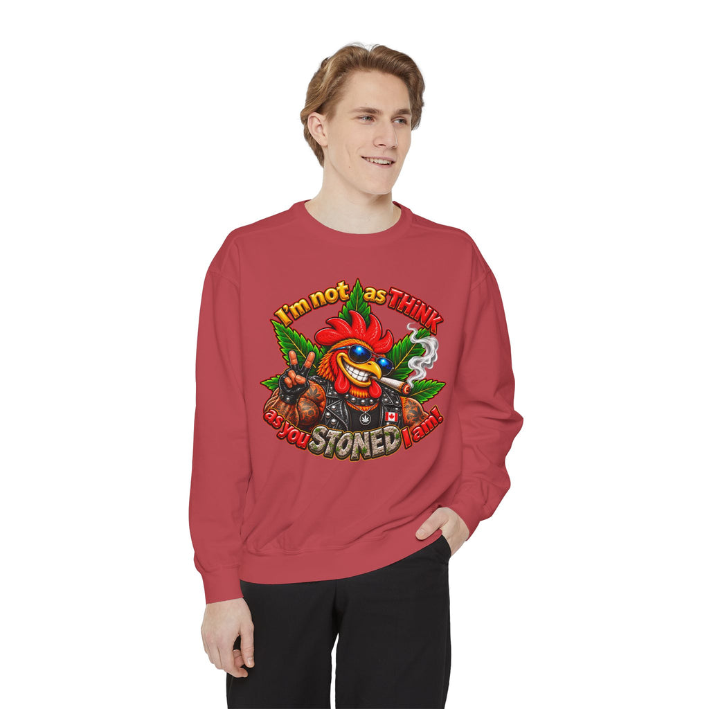 Rod the Stoner Rooster - Unisex Garment-Dyed Sweatshirt