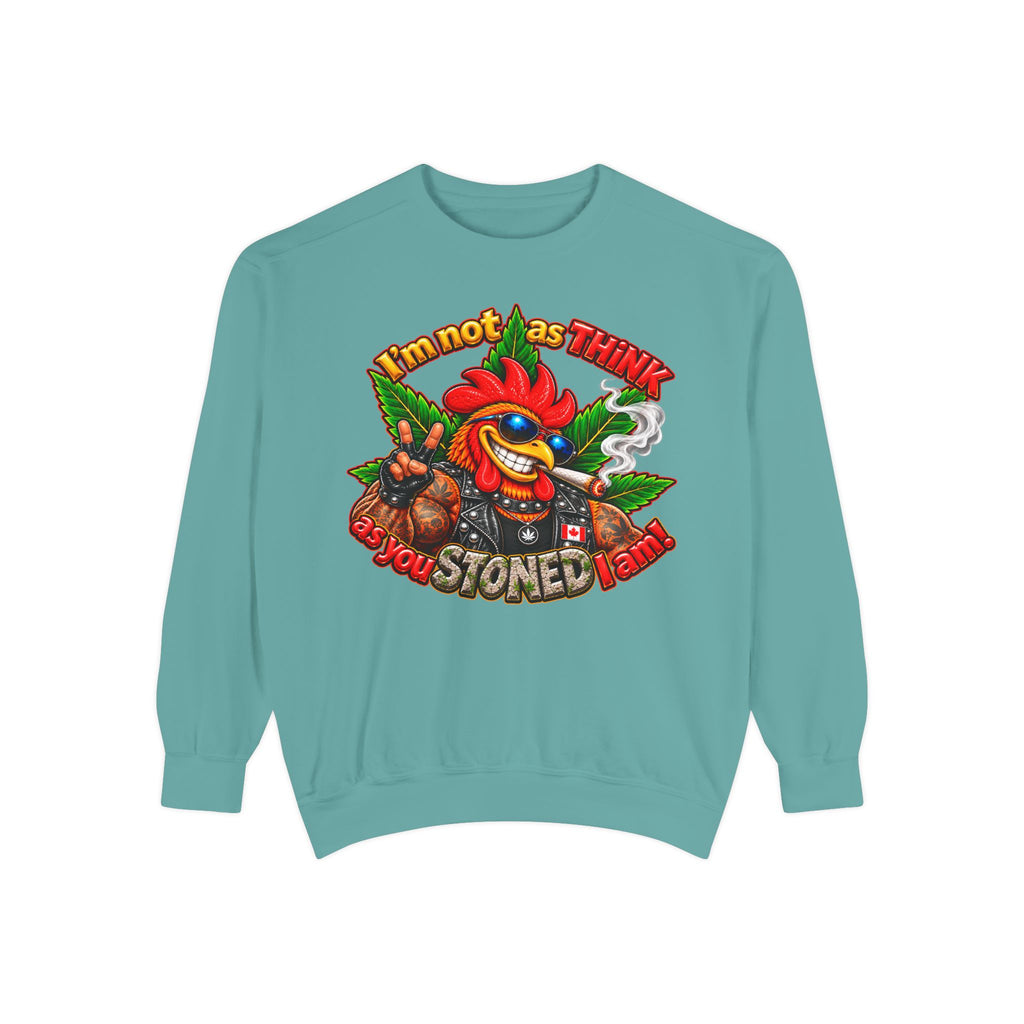 Rod the Stoner Rooster - Unisex Garment-Dyed Sweatshirt