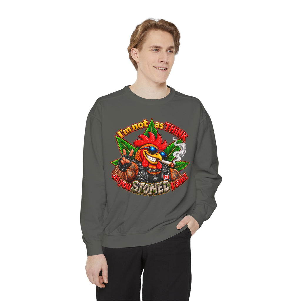 Rod the Stoner Rooster - Unisex Garment-Dyed Sweatshirt