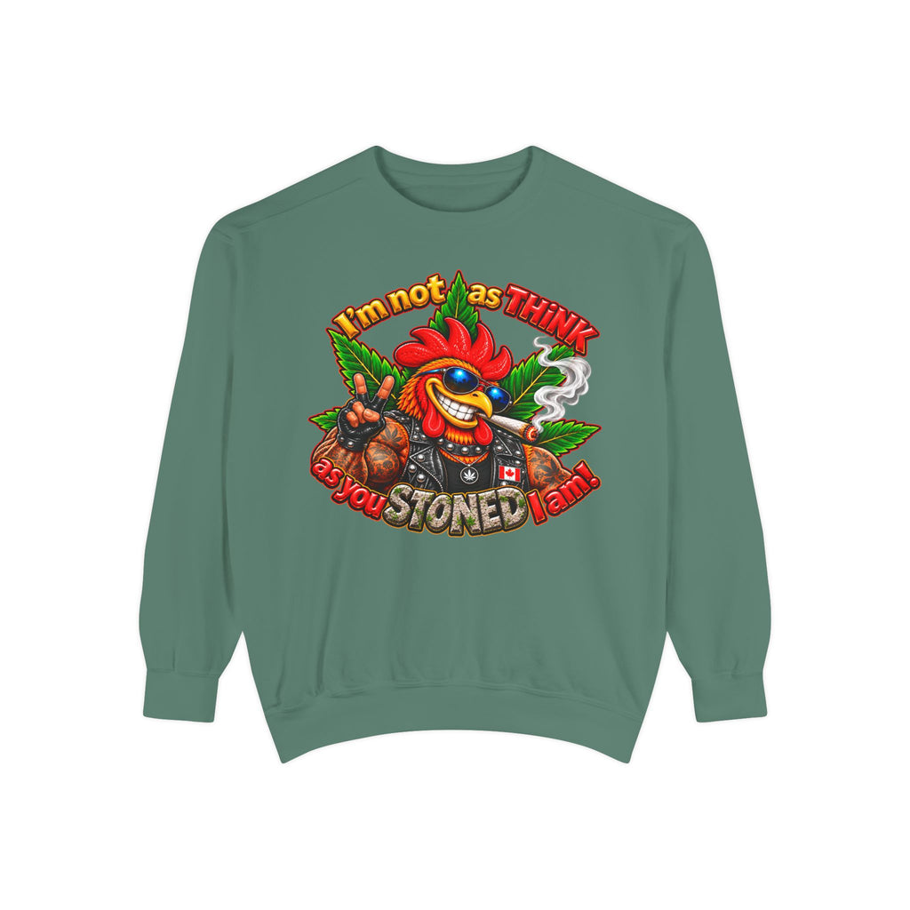 Rod the Stoner Rooster - Unisex Garment-Dyed Sweatshirt