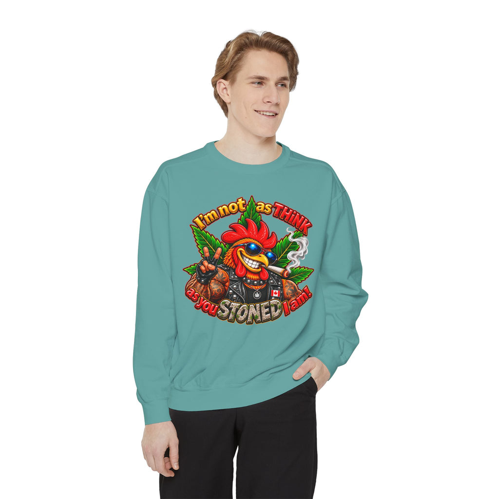 Rod the Stoner Rooster - Unisex Garment-Dyed Sweatshirt