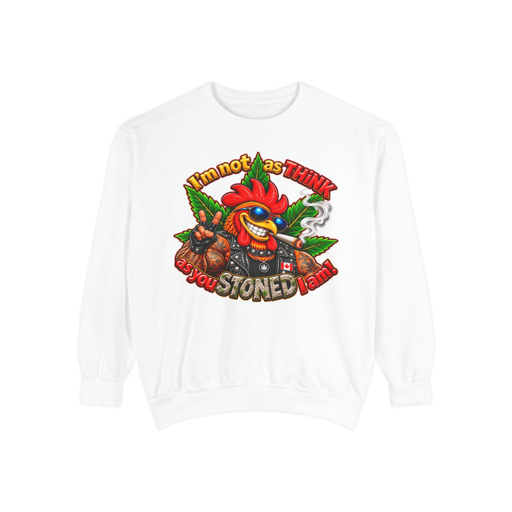 Rod the Stoner Rooster - Unisex Garment-Dyed Sweatshirt