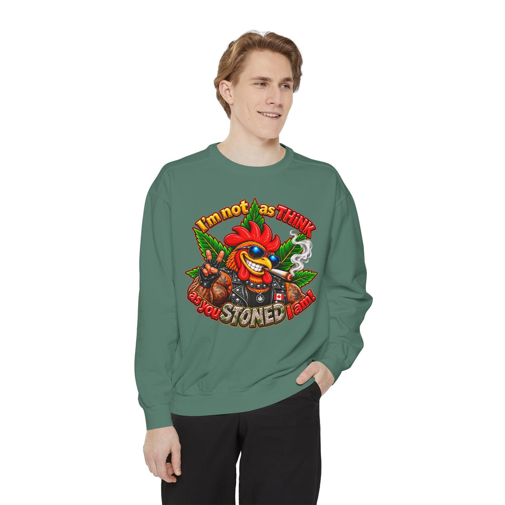 Rod the Stoner Rooster - Unisex Garment-Dyed Sweatshirt