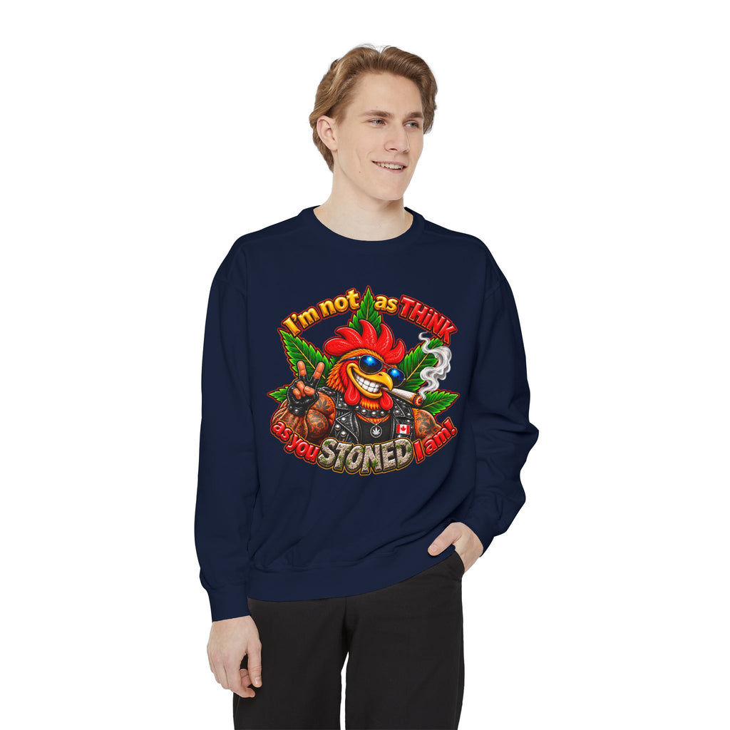 Rod the Stoner Rooster - Unisex Garment-Dyed Sweatshirt