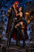 Halloween Gothic Hahn digitale Datei